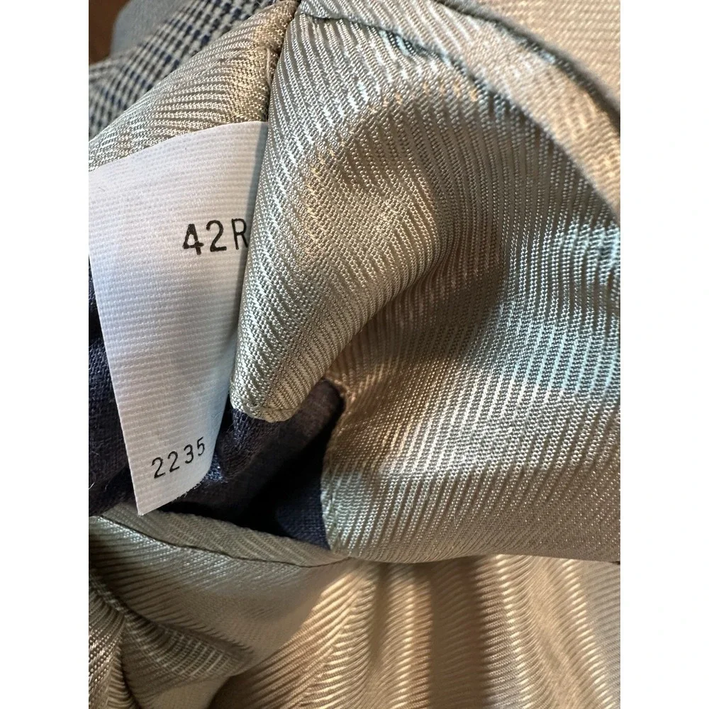 Oscar de la Renta Blazer Mens Brown Houndstooth Sports Coat Work Preppy 42R